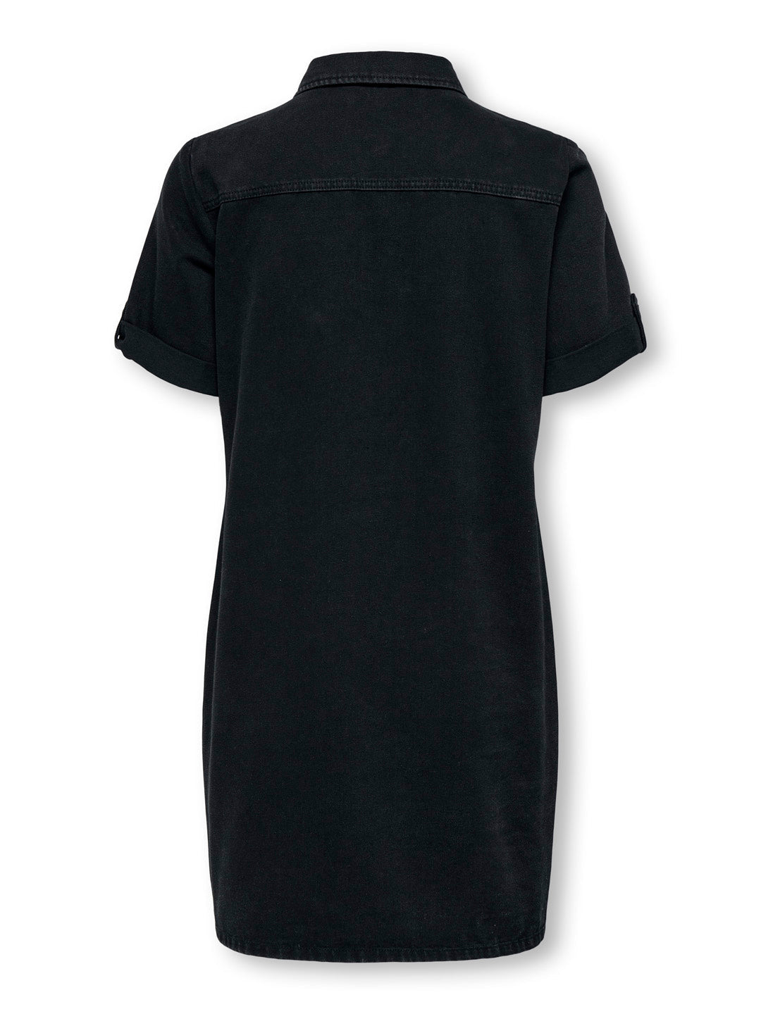 Black Washed Denim Dress