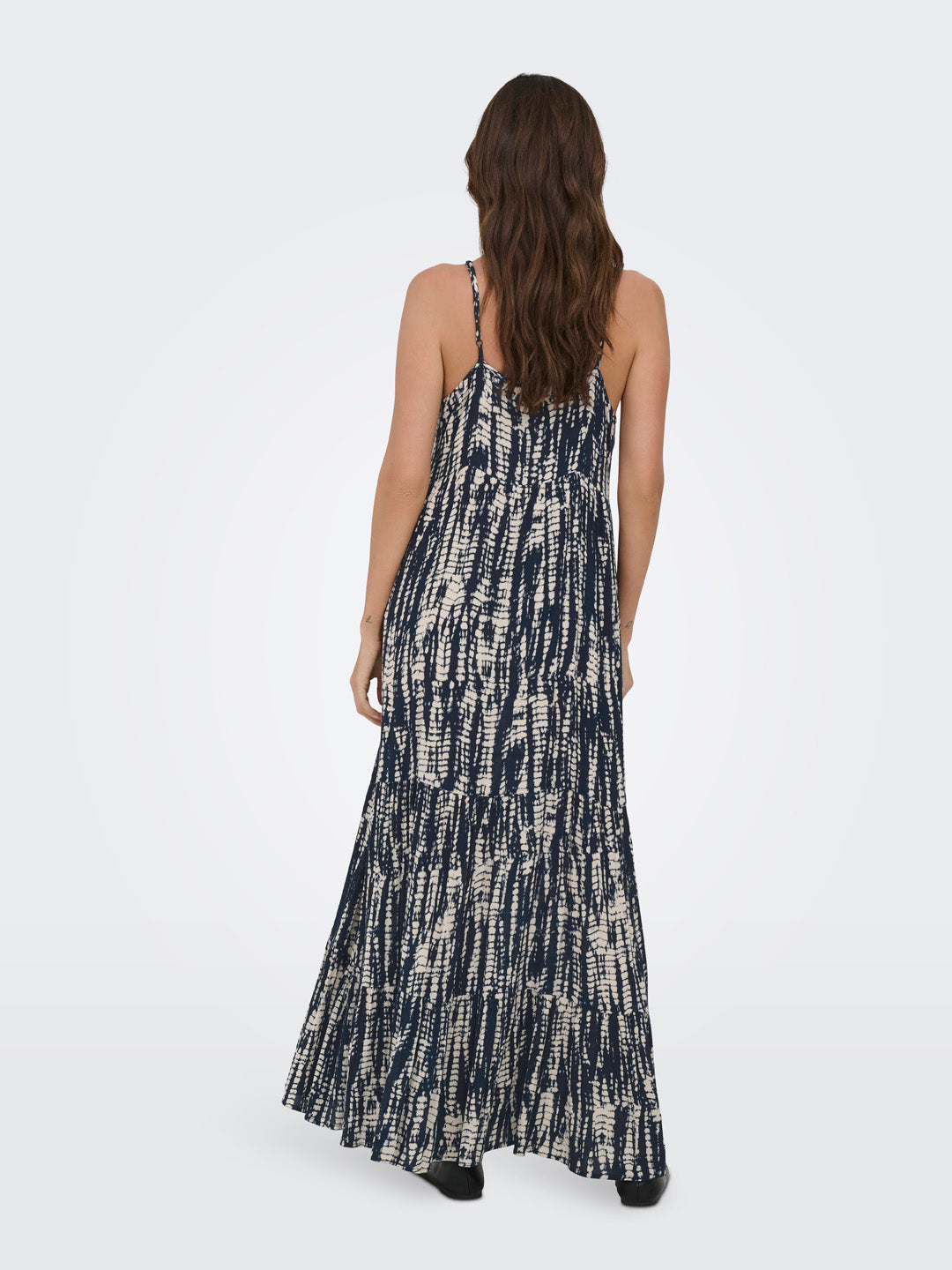 Printed Strappy Maxi Dress