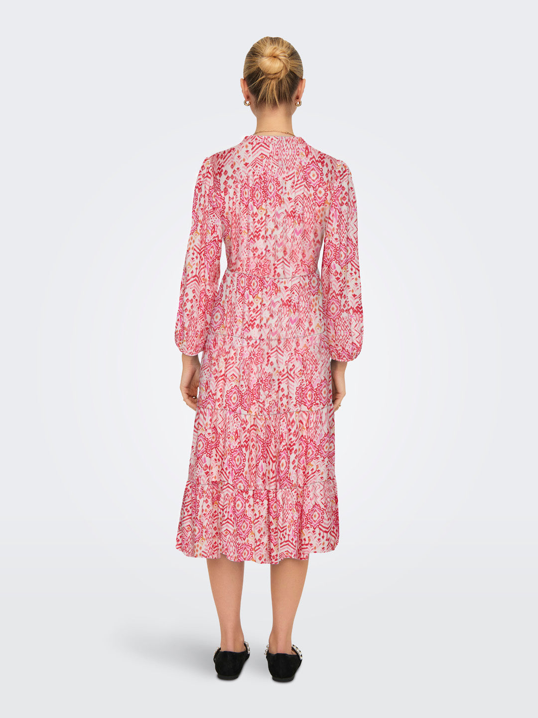 Printed V-Neck Dress