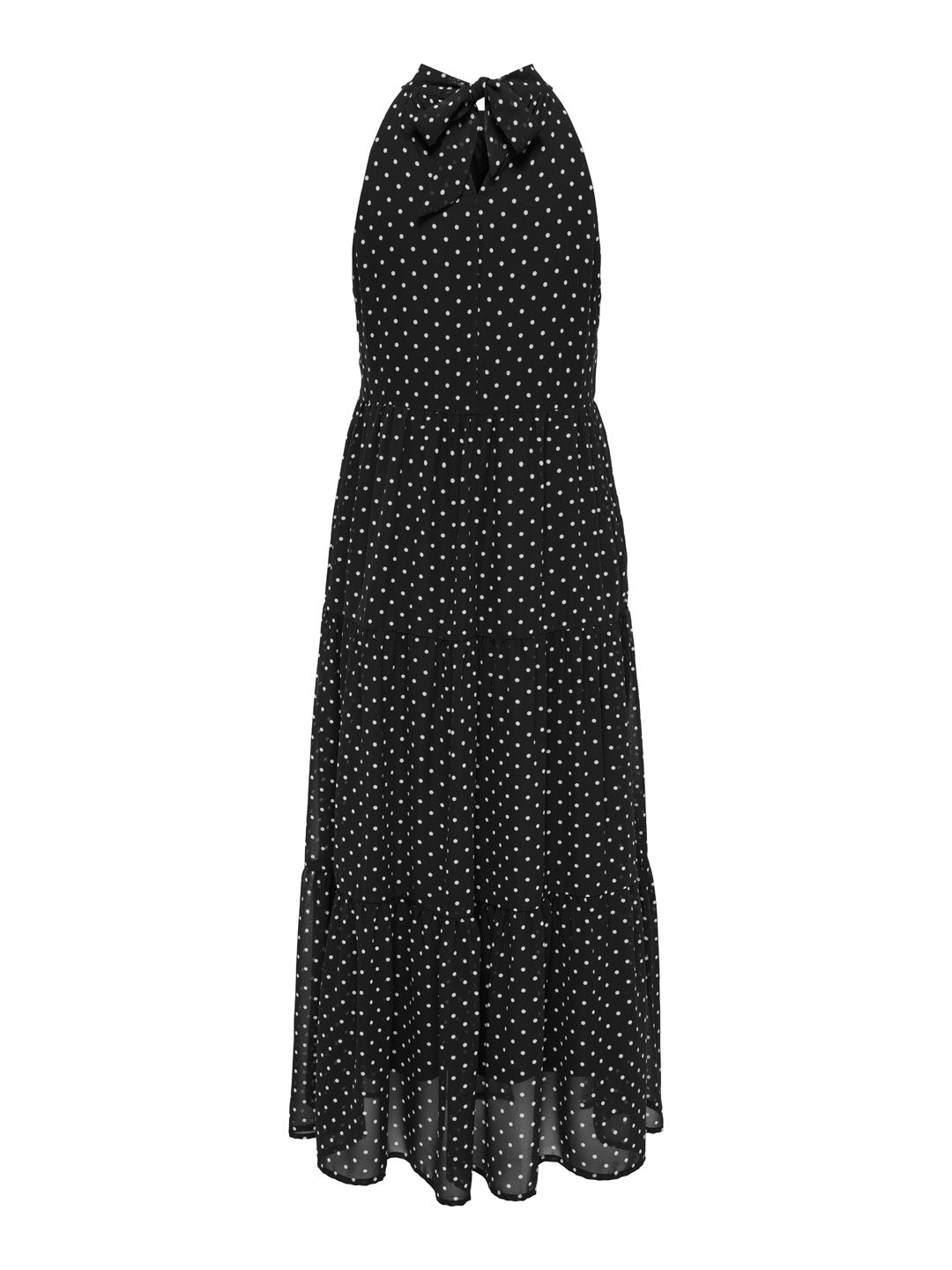 Black Polka Dot Midi Dress