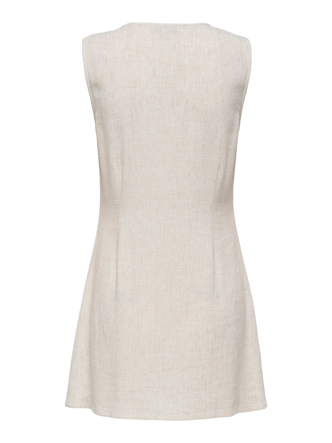 Button Down V-Neck Dress