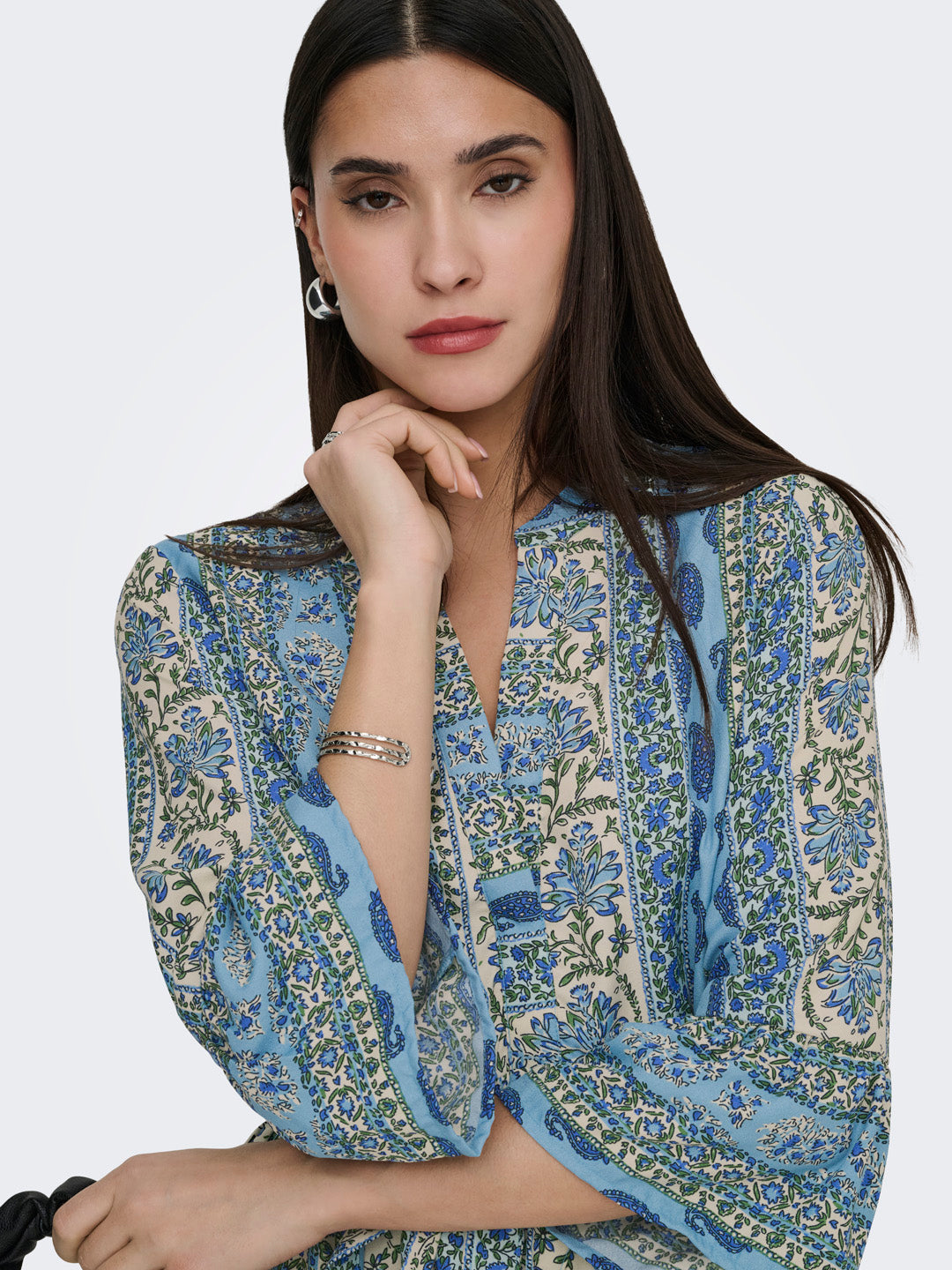 Printed Tiered Mini Dress