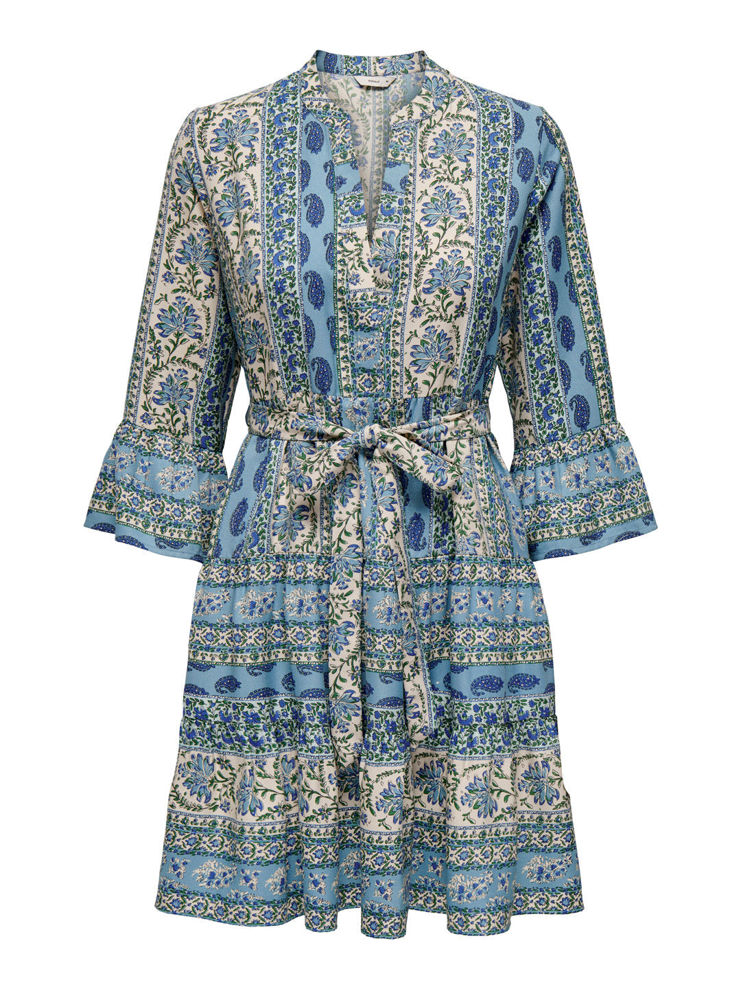 Printed Tiered Mini Dress