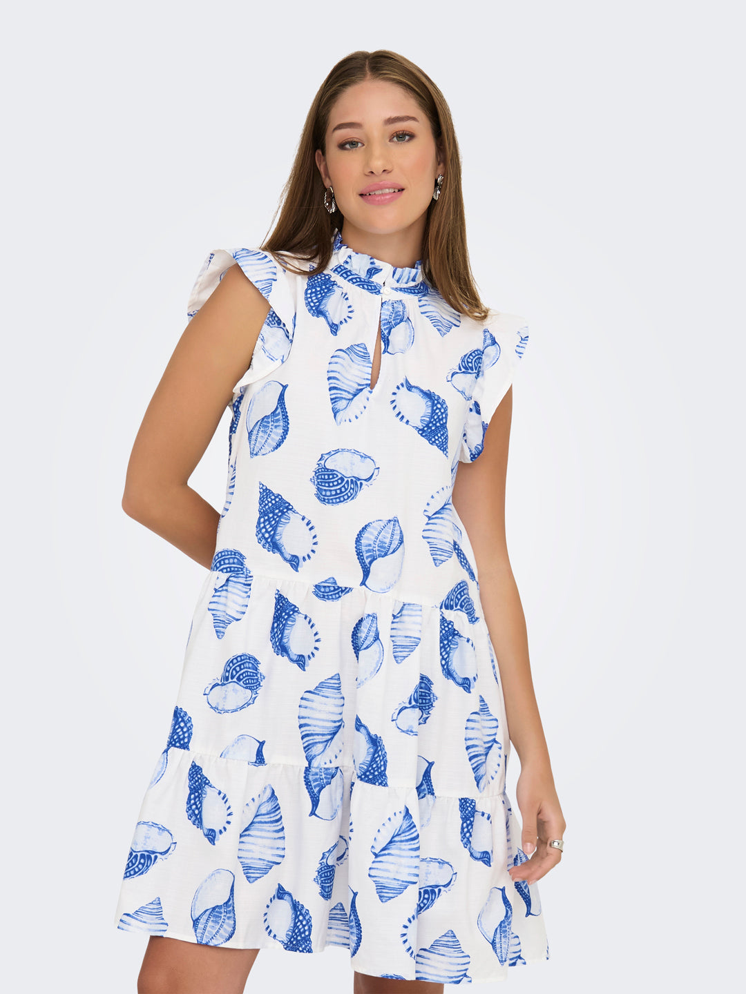 Shell Print Mini Dress