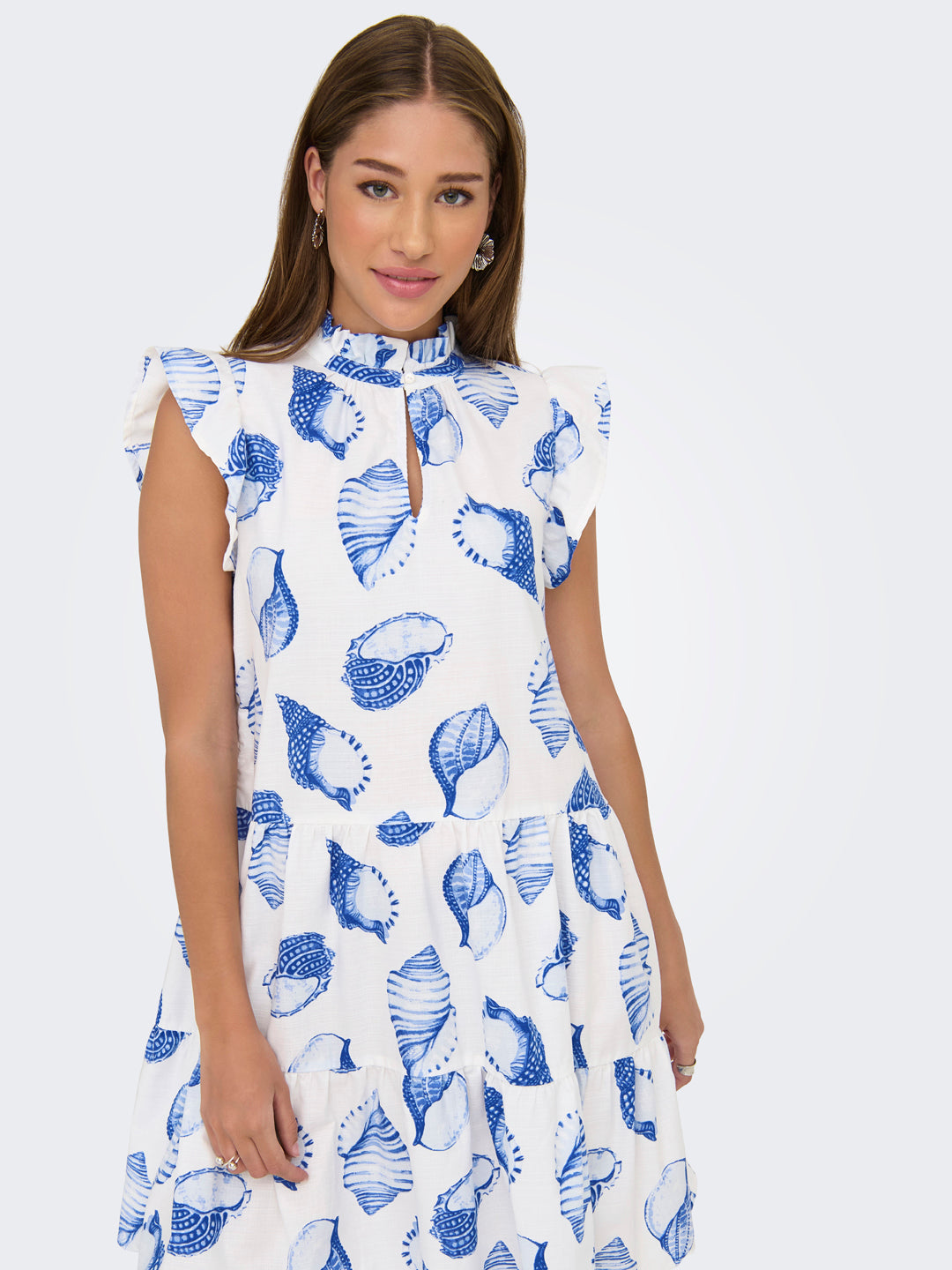 Shell Print Mini Dress