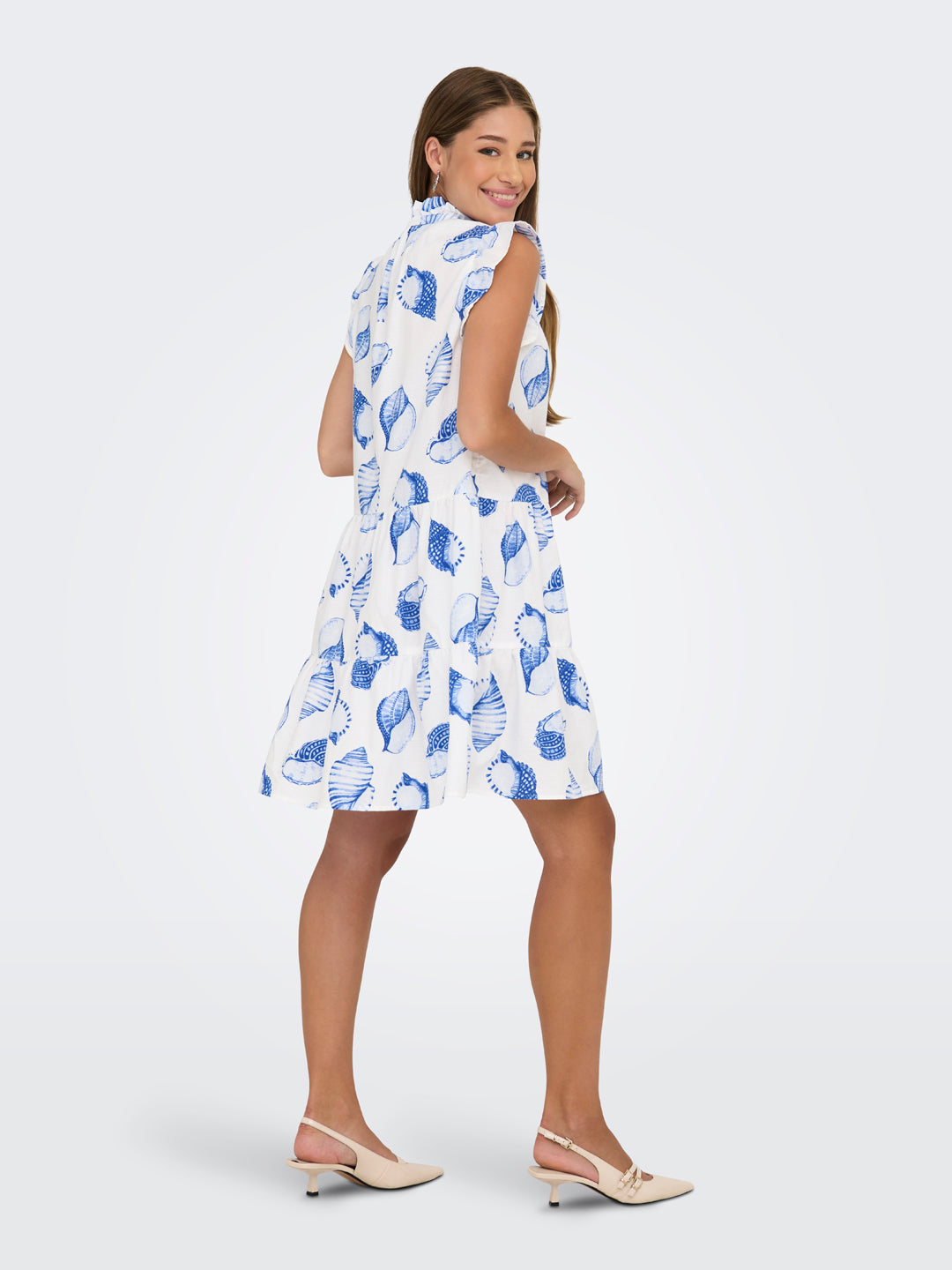 Shell Print Mini Dress