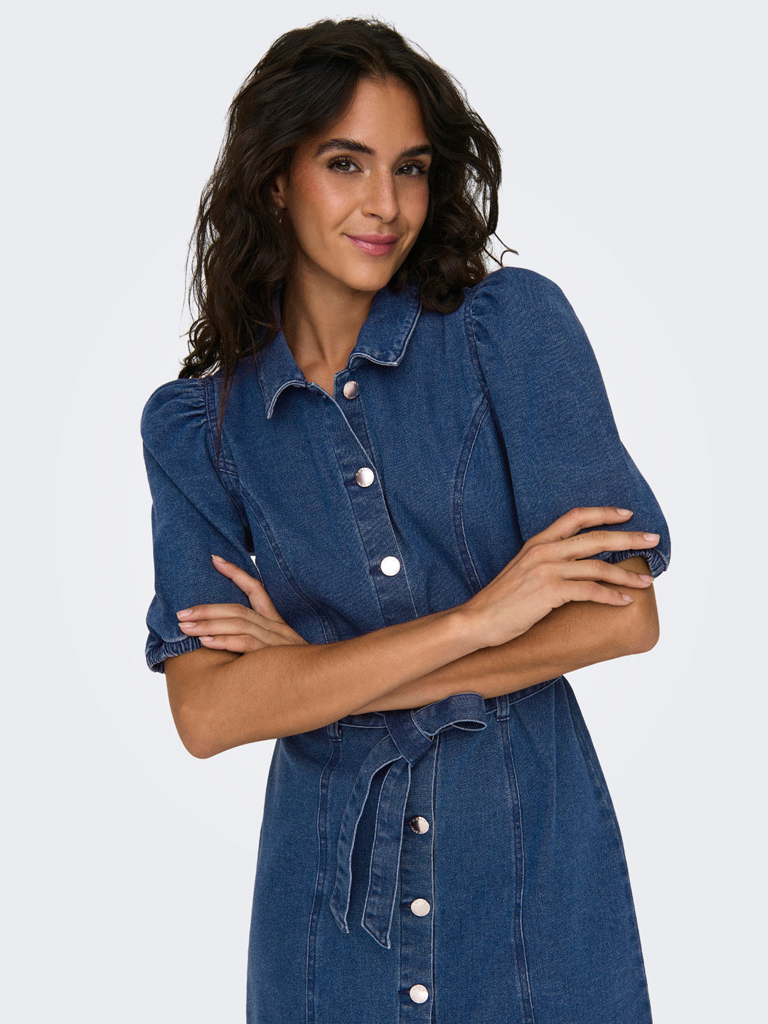 Blue Denim Shirt Dress