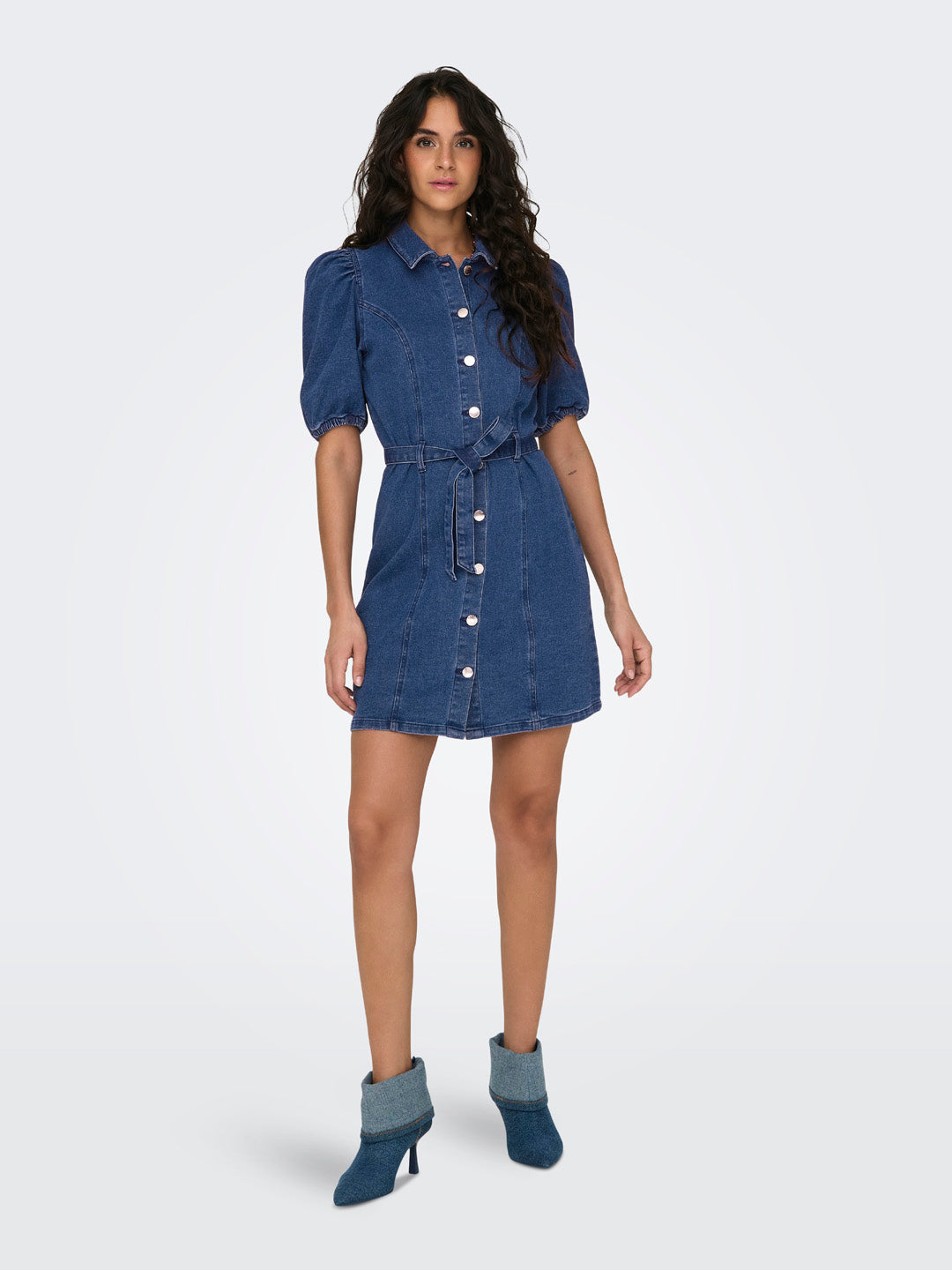 Blue Denim Shirt Dress