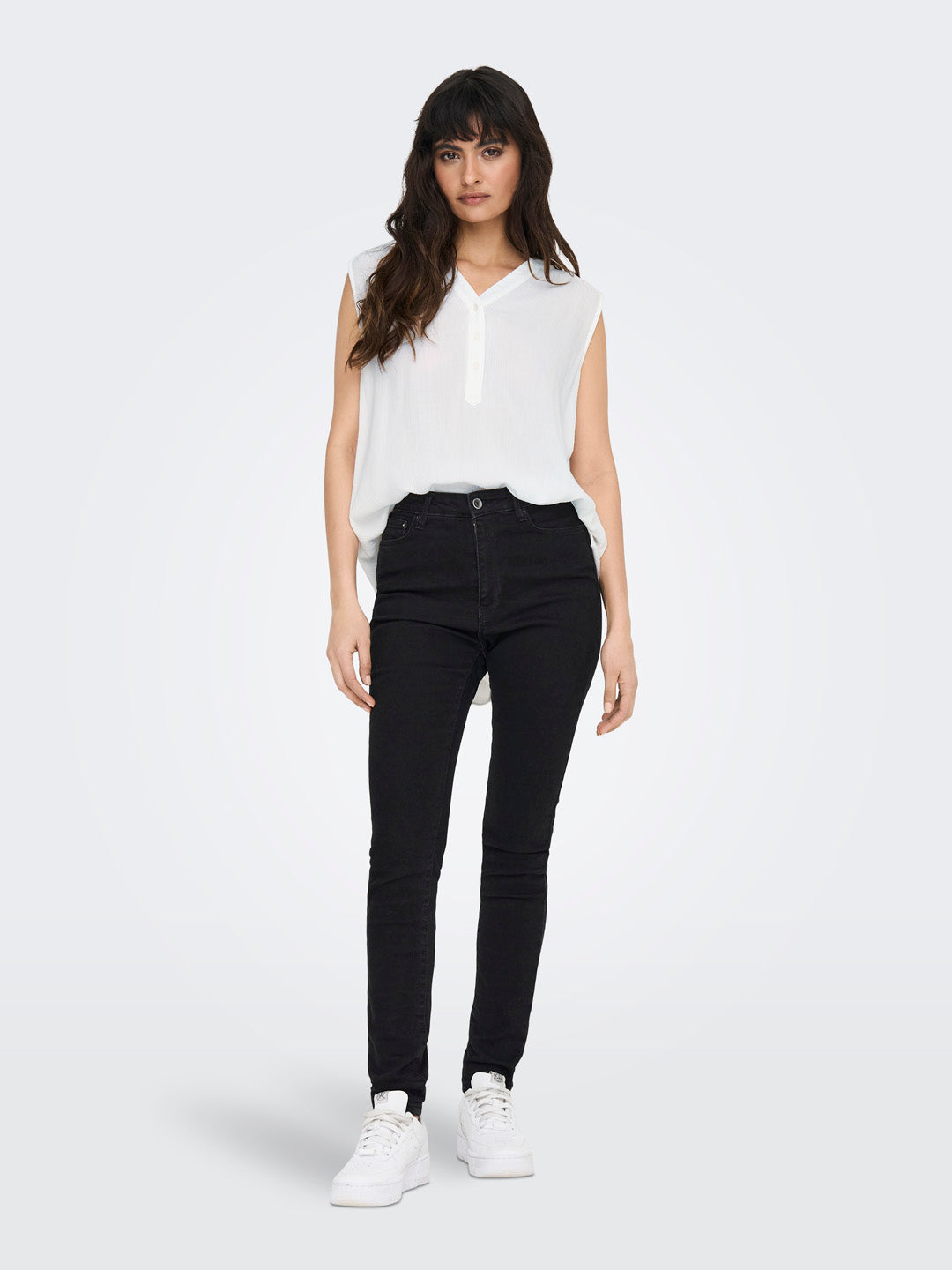 White Loose Fit Top
