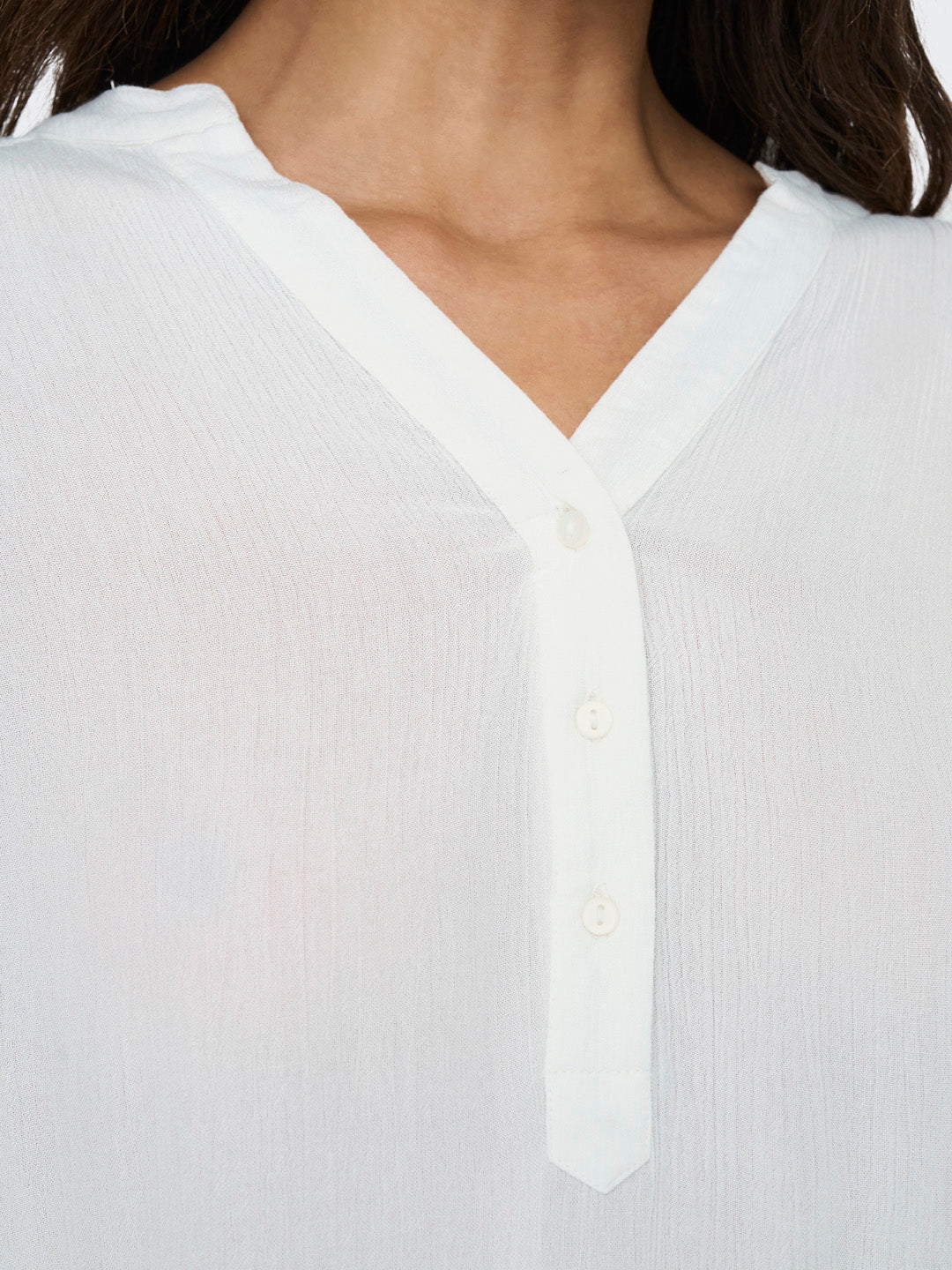 White Loose Fit Top