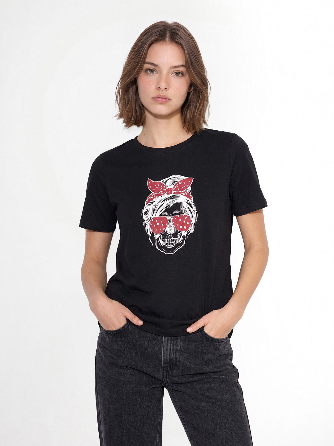 Black Printed T-shirt