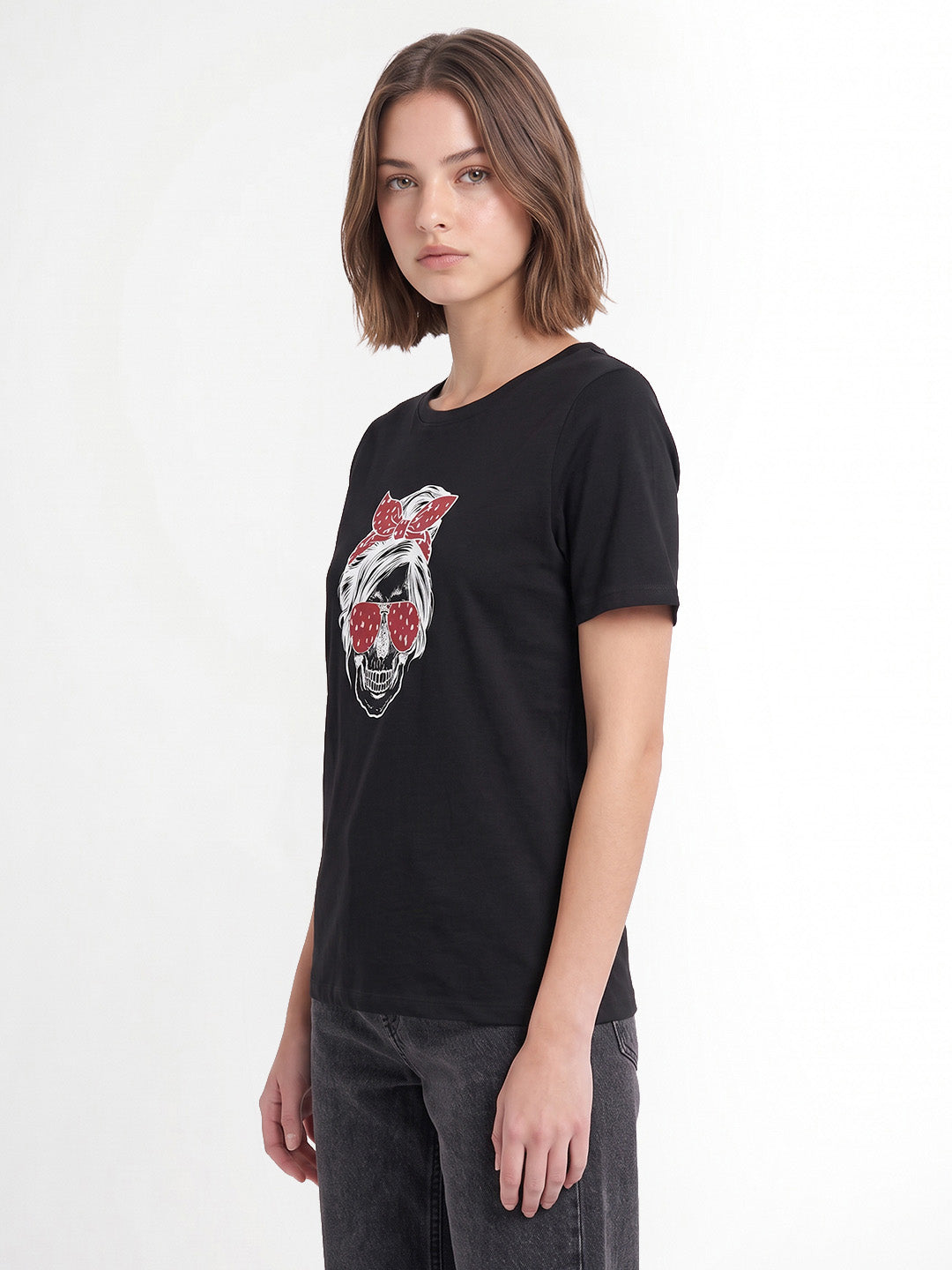 Black Printed T-shirt