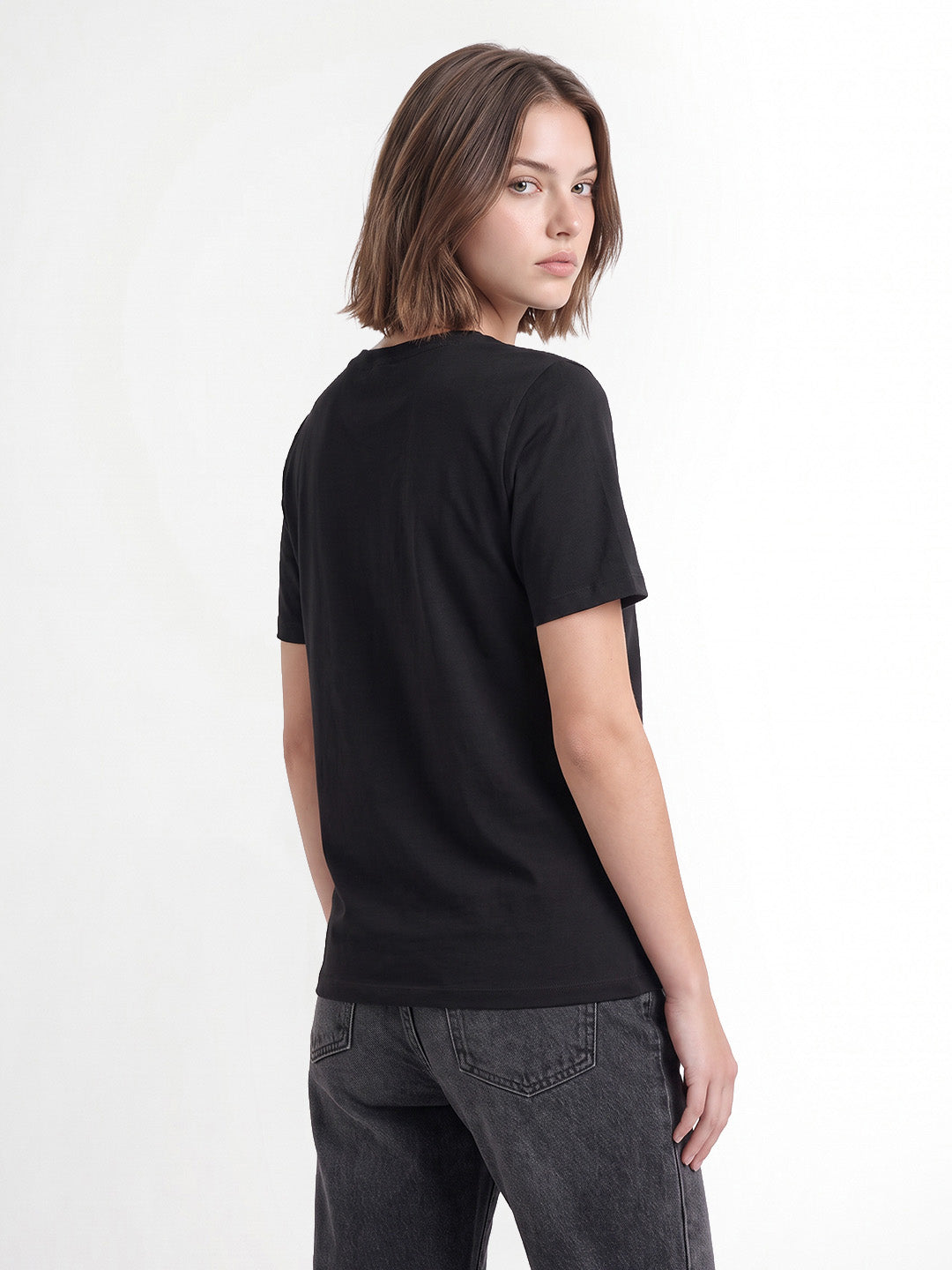 Black Printed T-shirt