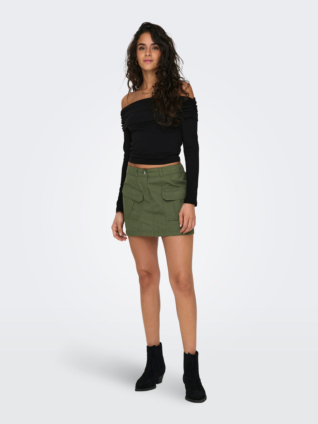 Black Off-Shoulder Top