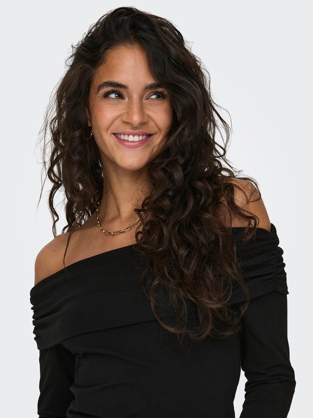 Black Off-Shoulder Top