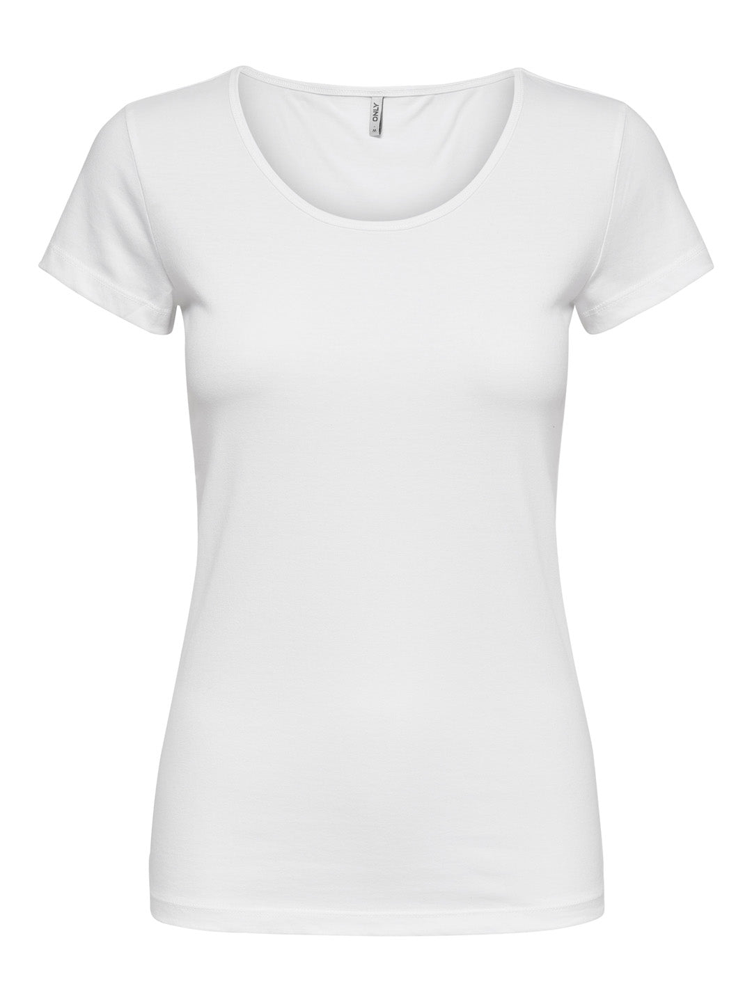 White O-Neck Top
