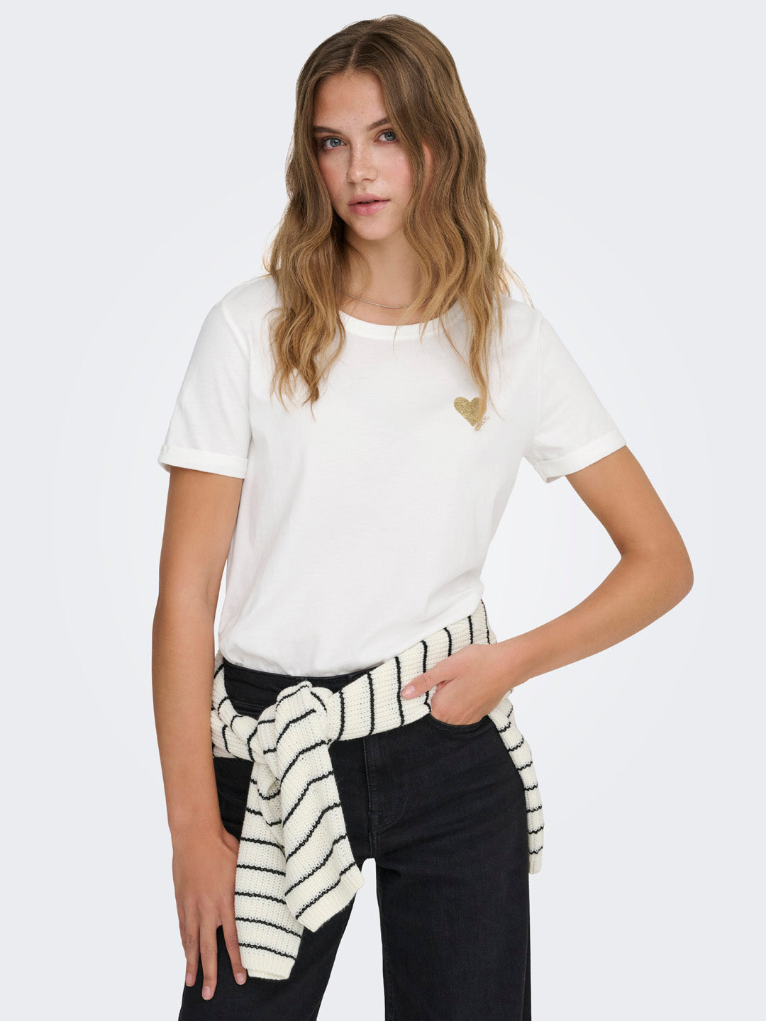 White Printed T-shirt