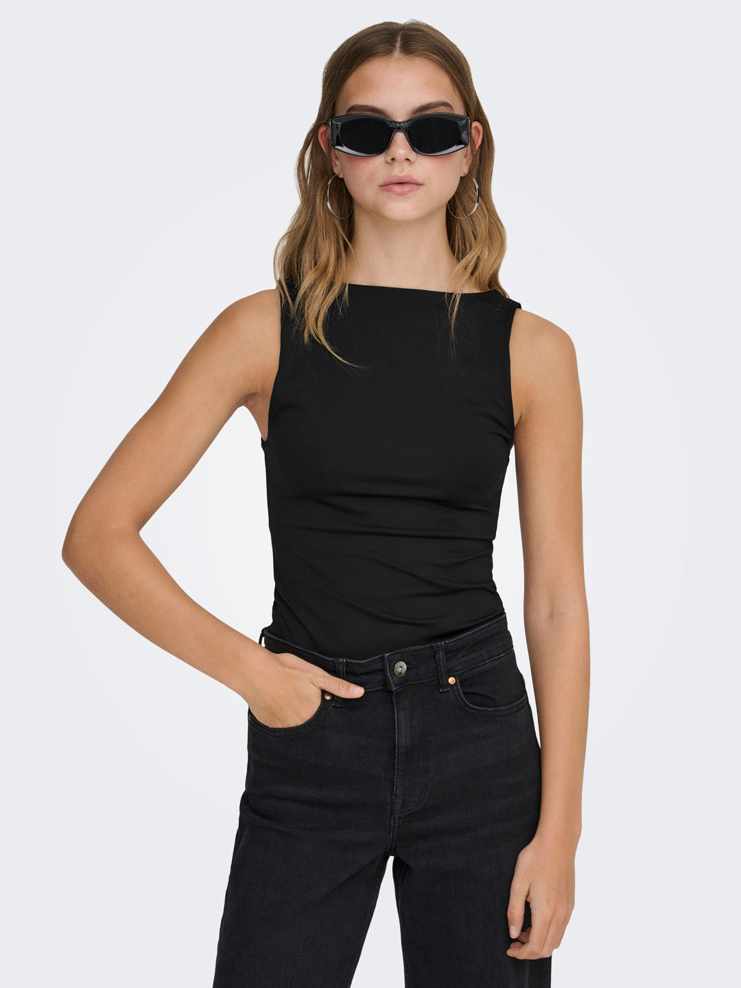 Black Two-Way Fit Top