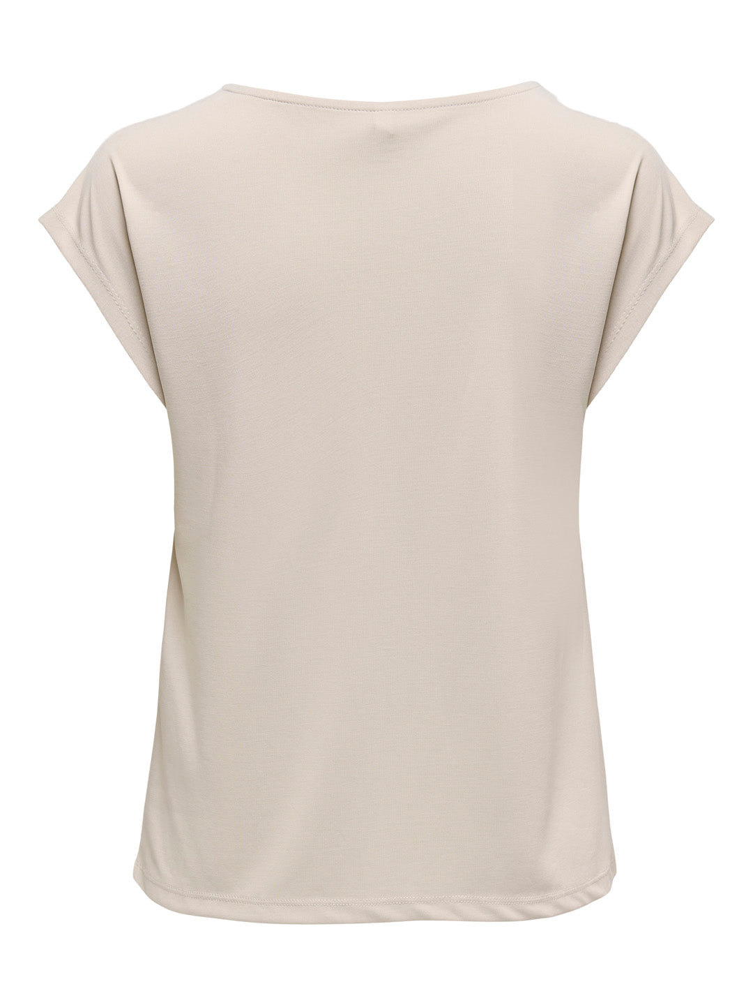 Beige V-Neck Top