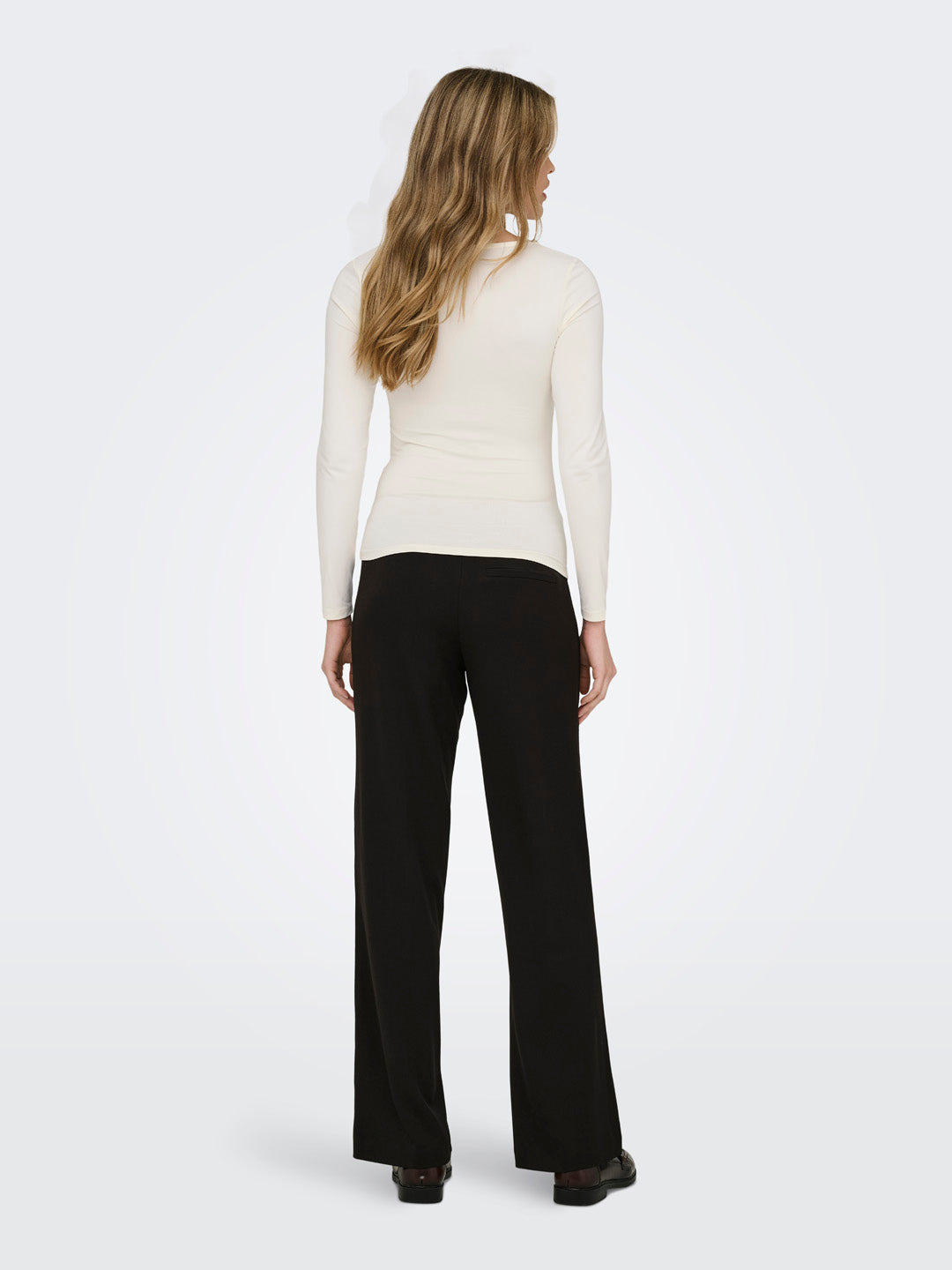 White Two Way Deep Neck Top