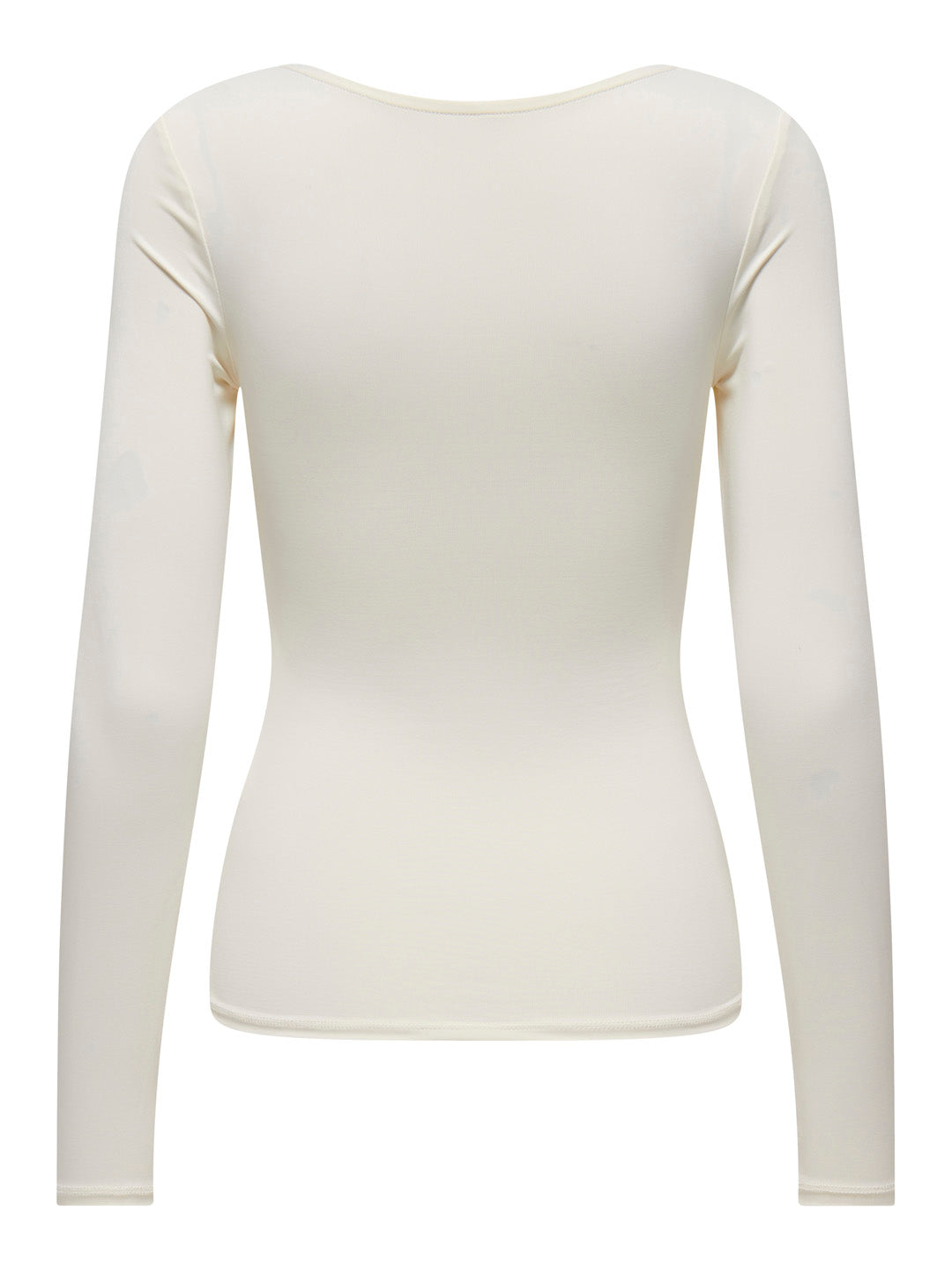 White Two Way Deep Neck Top