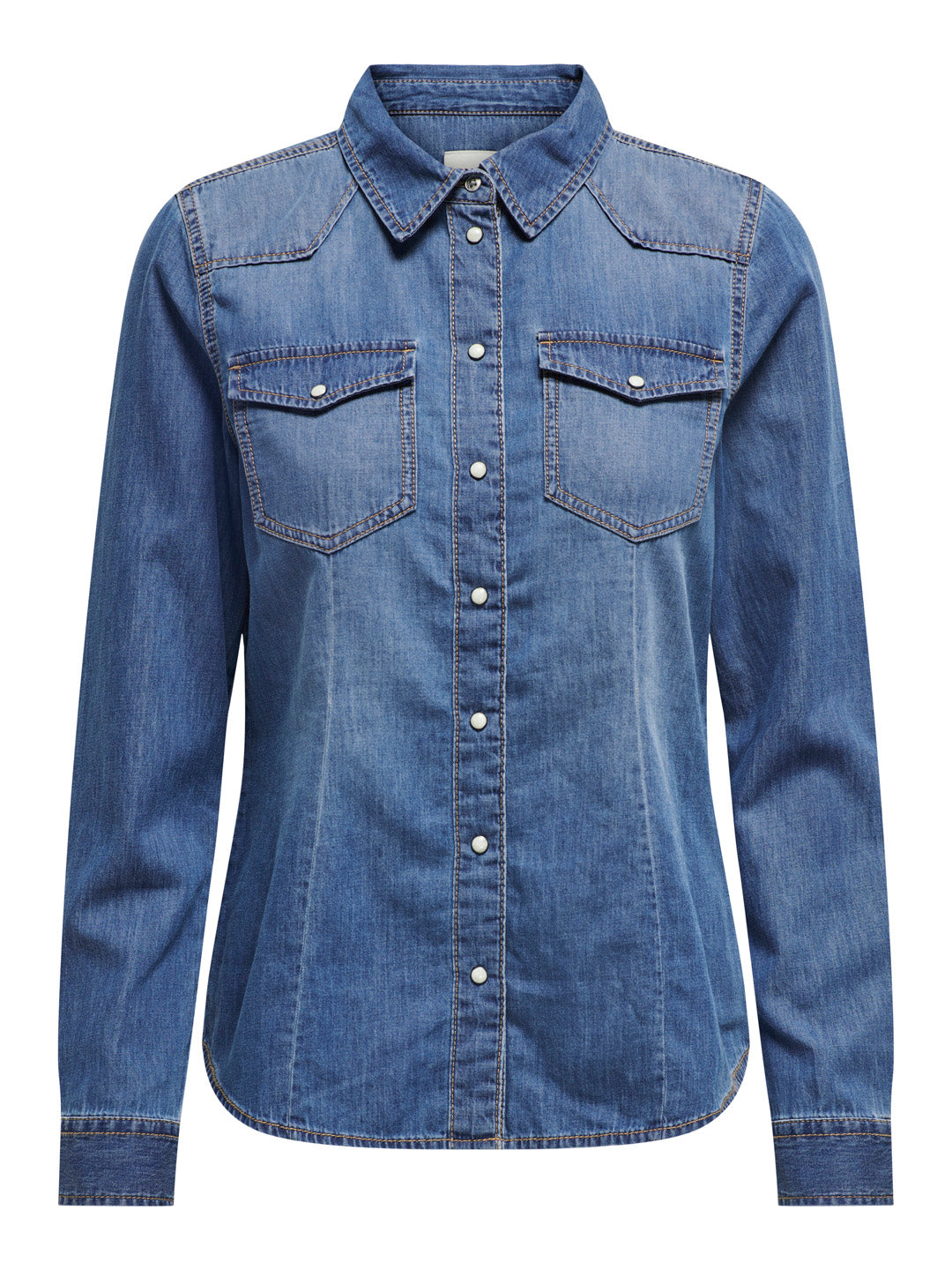 Blue Cotton Denim Shirt