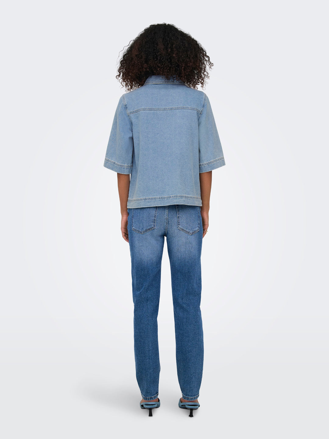Light Blue Cotton Denim Shirt