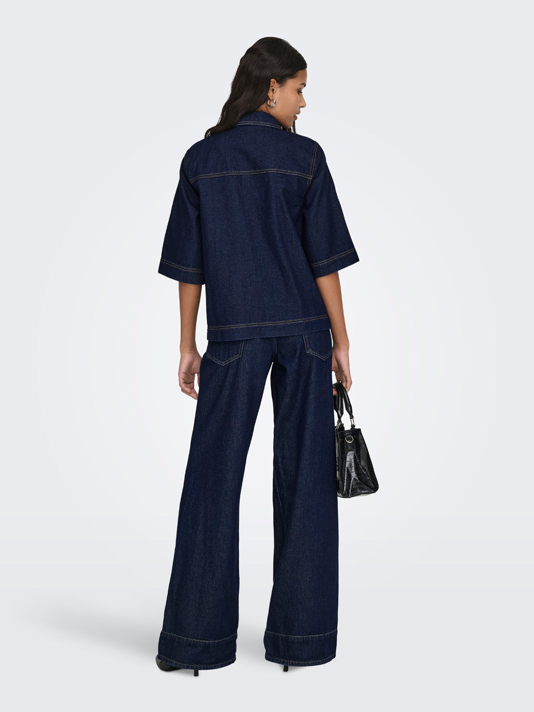 Dark Blue Denim Shirt
