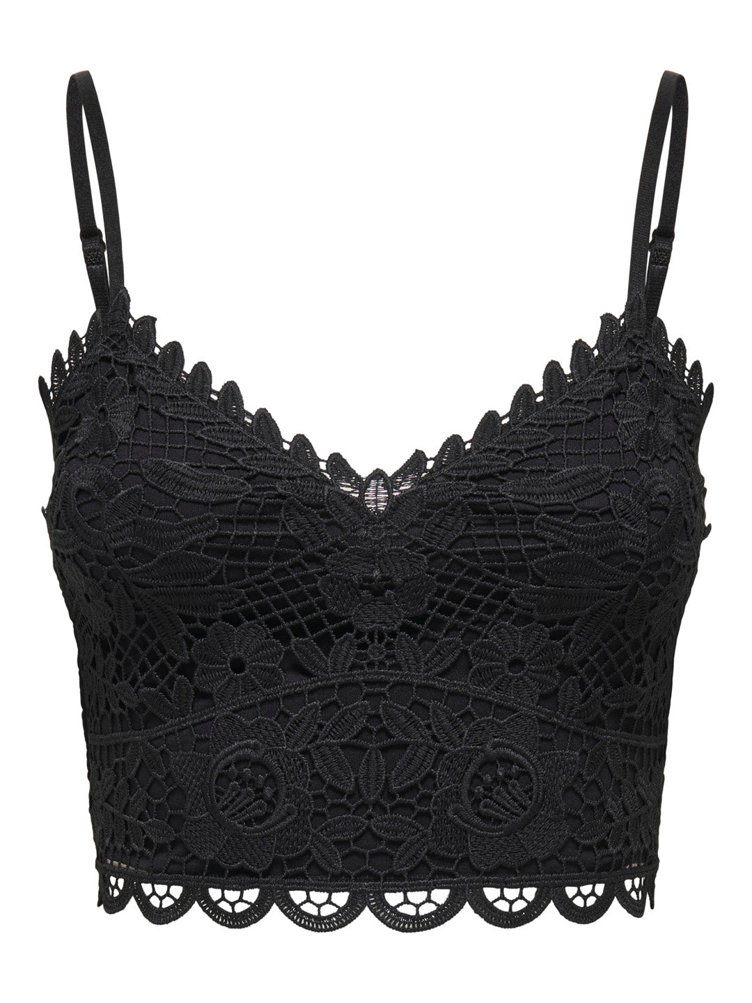 Blacl Strappy Lace Bralette