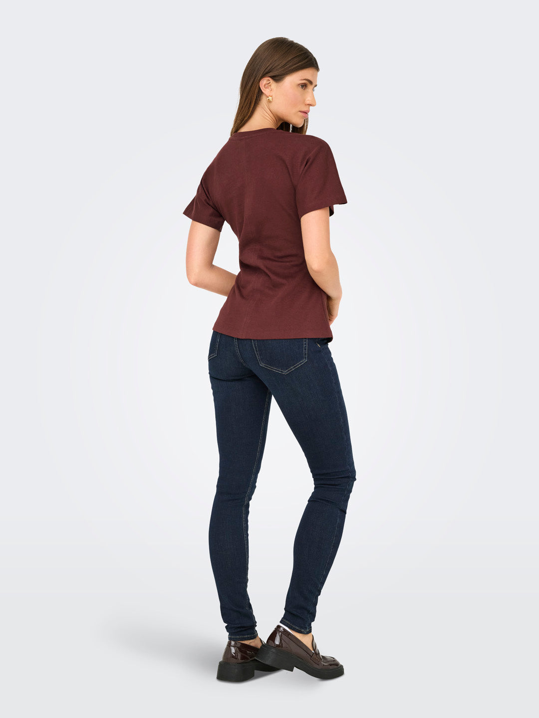 Brown Ruched Top