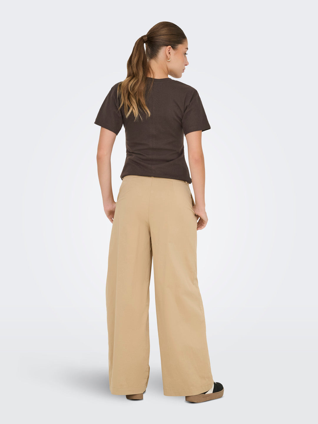 Dark Brown Ruched Top