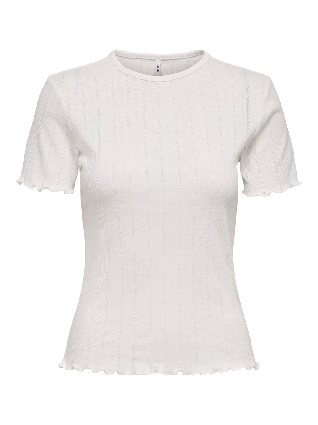 White O-Neck Top