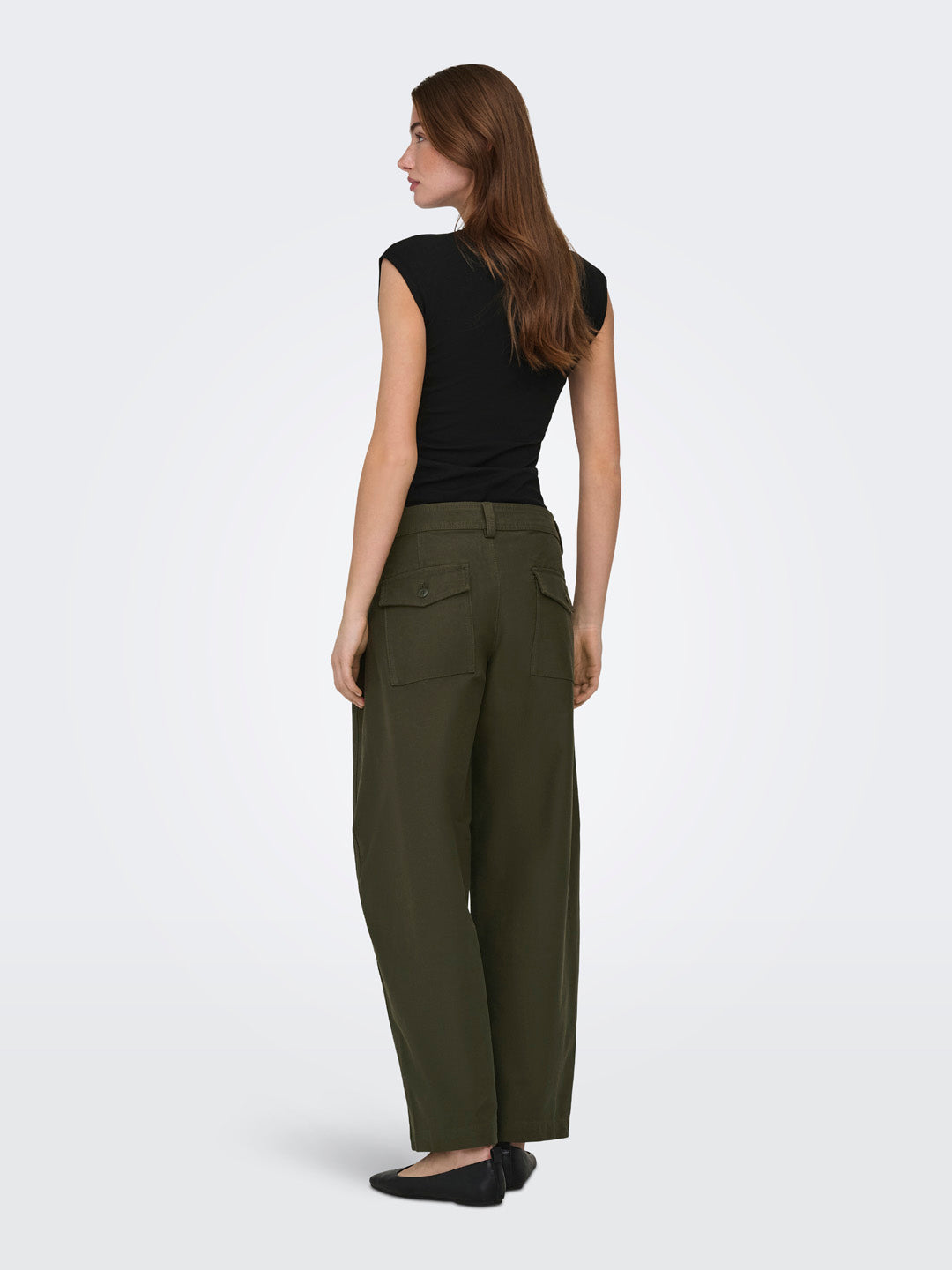 Black Ruched Top