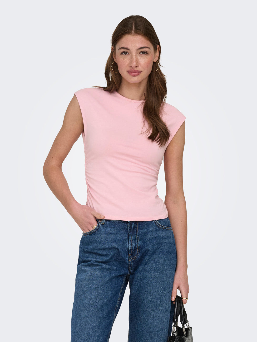 Pink Ruched Top