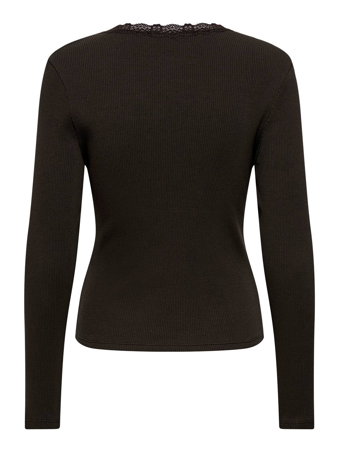 Brown V-Neck Top