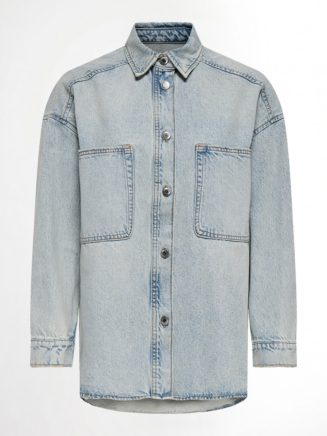 Light Blue Oversized Denim Shacket
