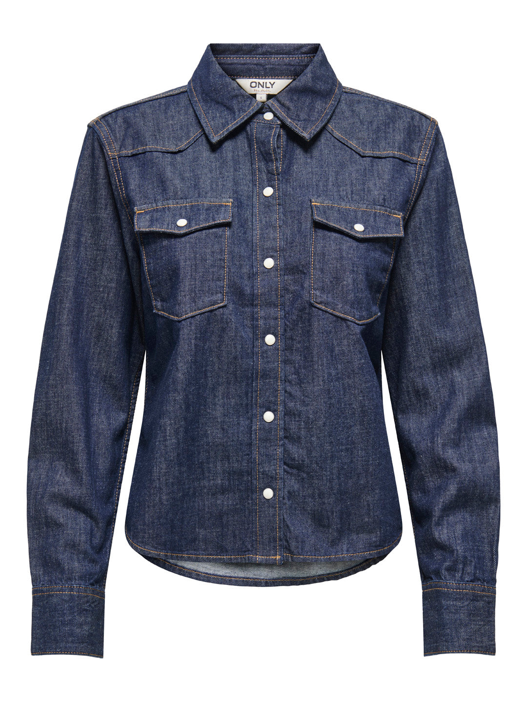 Dark Blue Regular Fit Denim Shirt