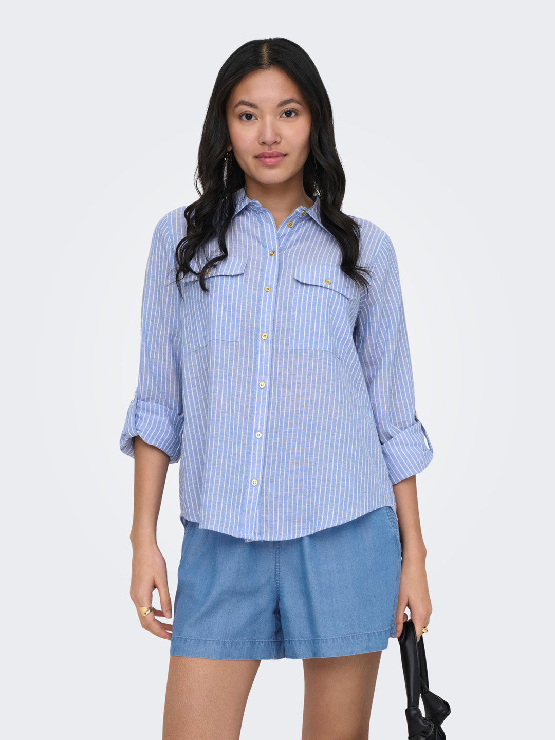 Light Blue Striped Shirt