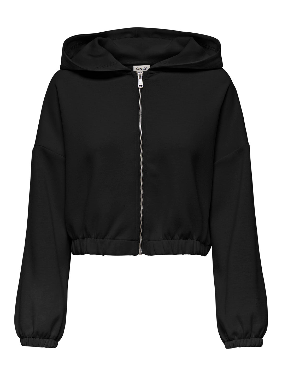 Black Hooded Zip Sweatshirt