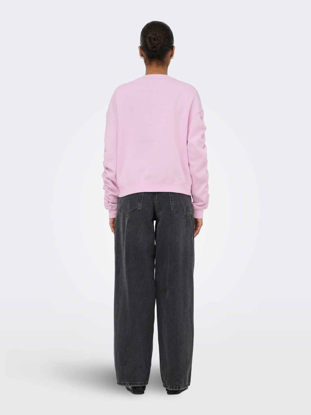 Pink Ruched Sweatshirt