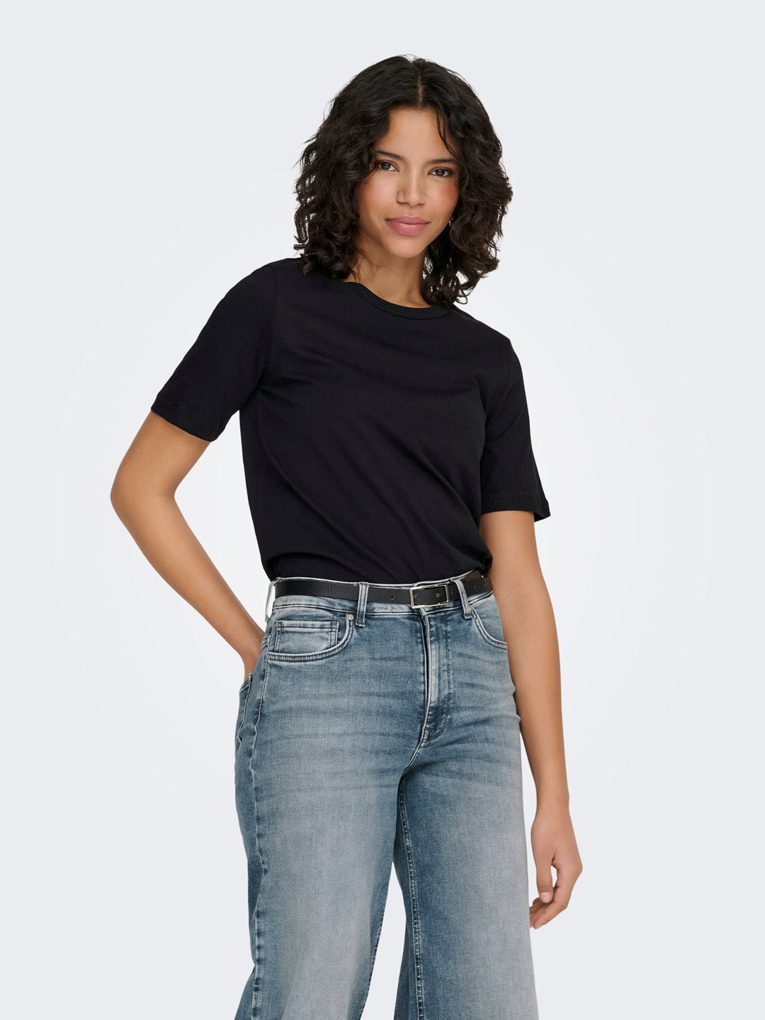 Black Cotton T-shirt