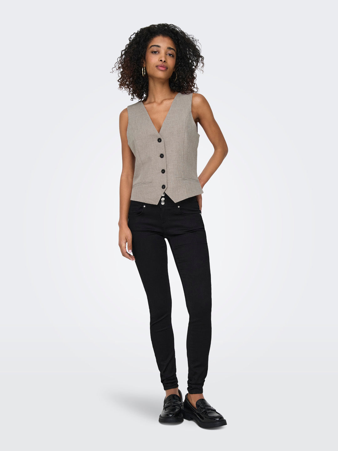 Greige Tailored Waistcoat