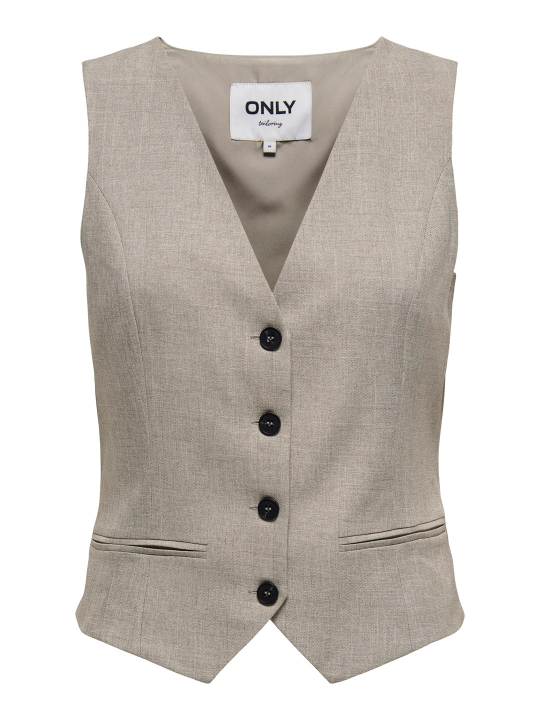 Greige Tailored Waistcoat