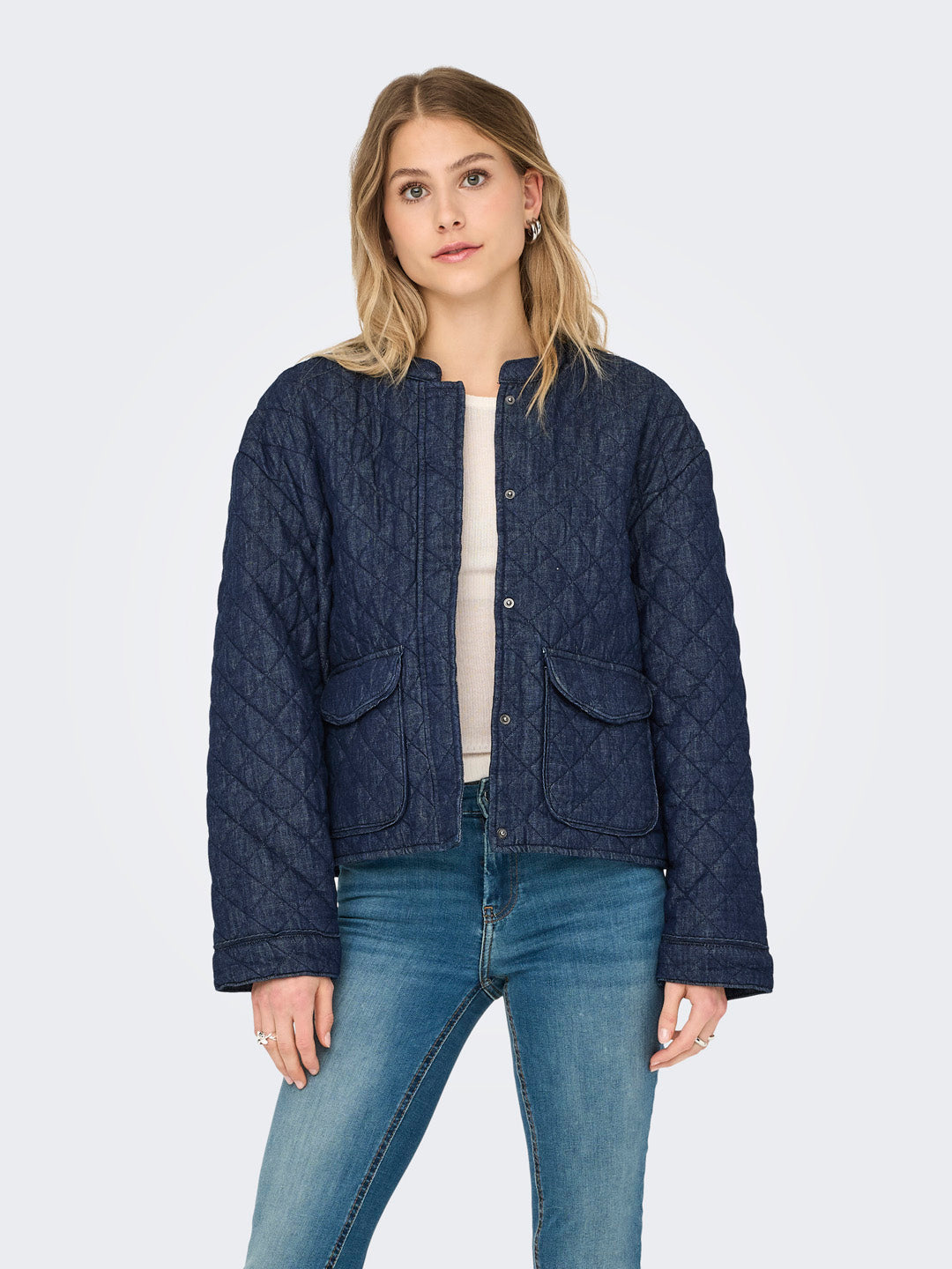 Quilted Denim Jacket