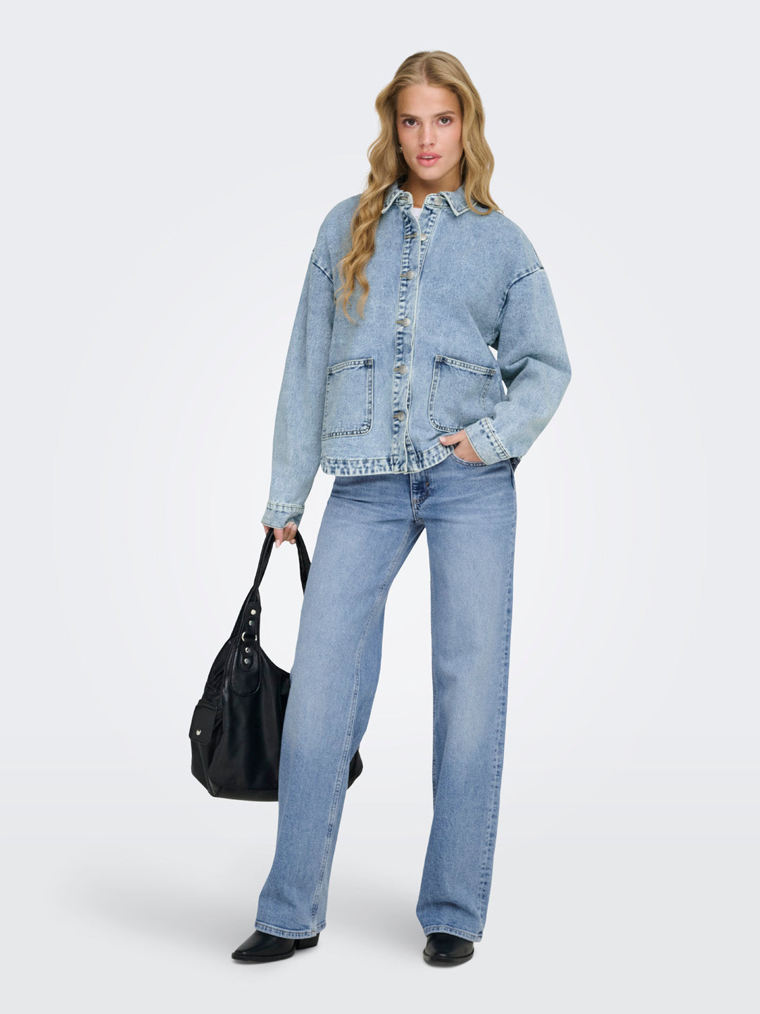 Light Blue Denim Shacket