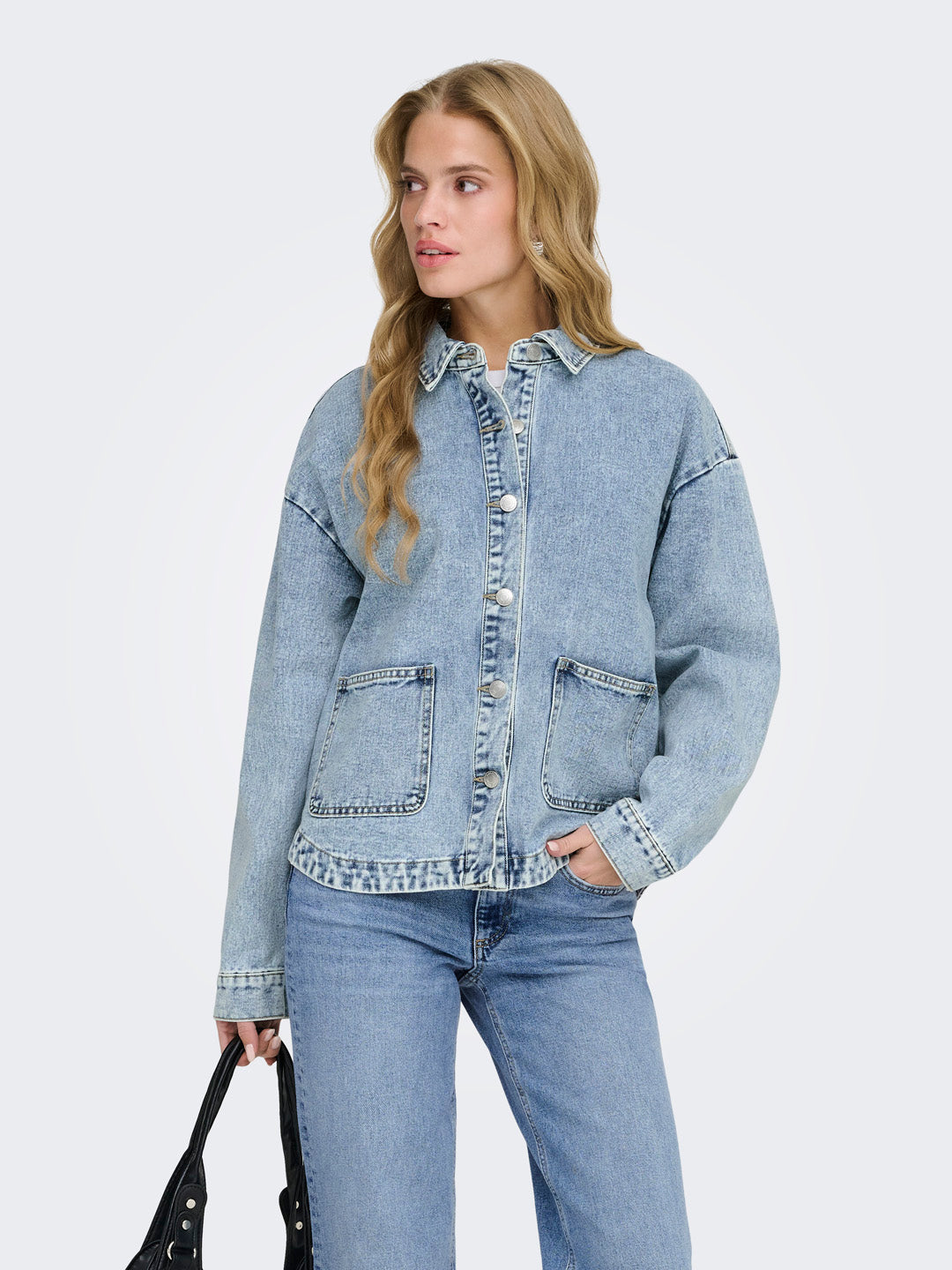Light Blue Denim Shacket