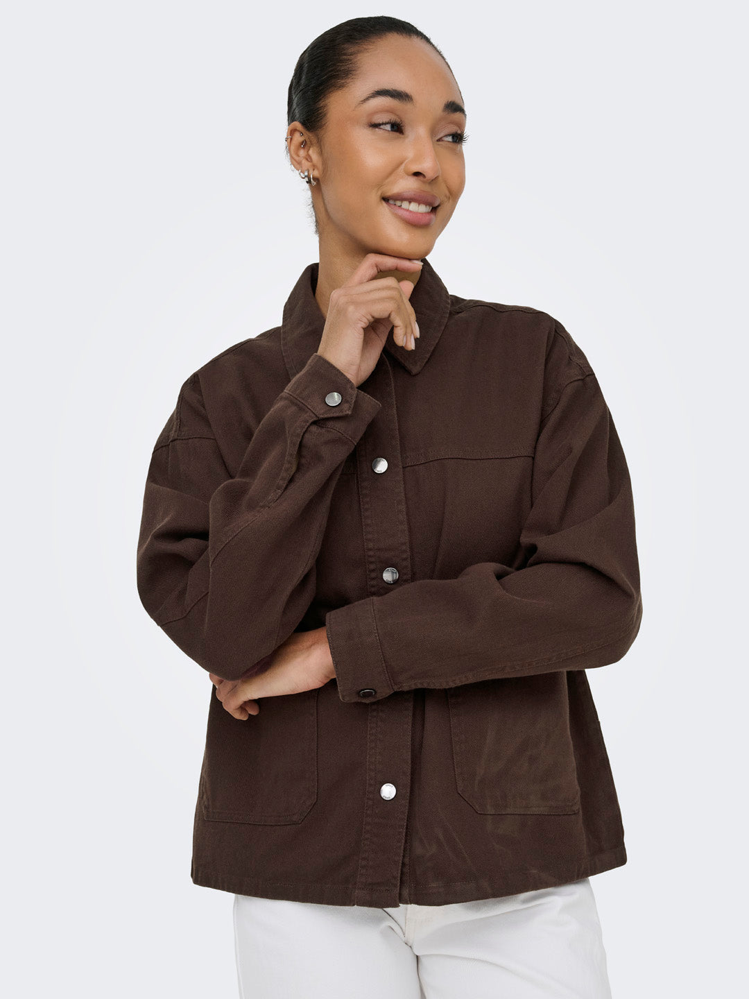 Dark Brown Twill Jacket