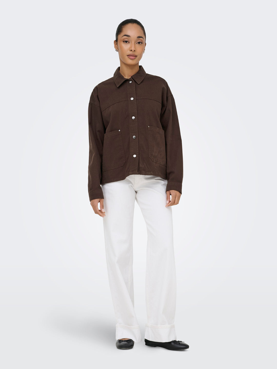 Dark Brown Twill Jacket