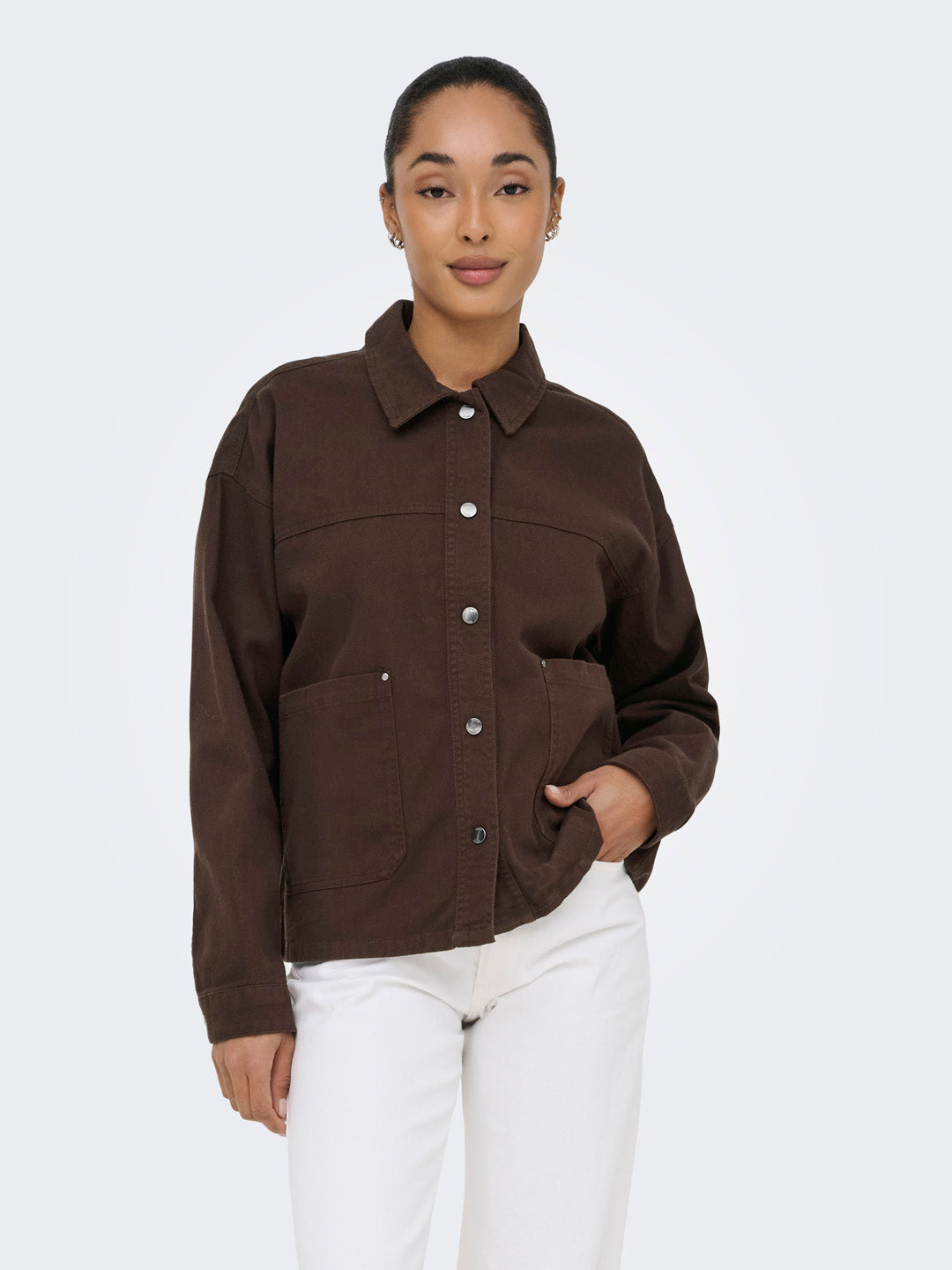 Dark Brown Twill Jacket
