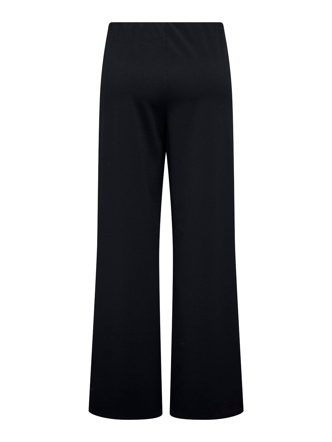Black Mid Rise Wide Leg Pants